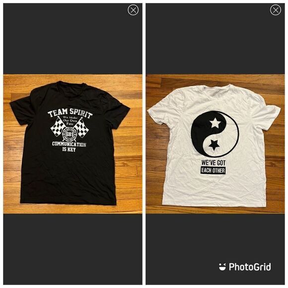 Giordano 2 tshirt L  - Picture 1 of 9